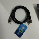 Cable 2 RCA a 2 RCA 2mts