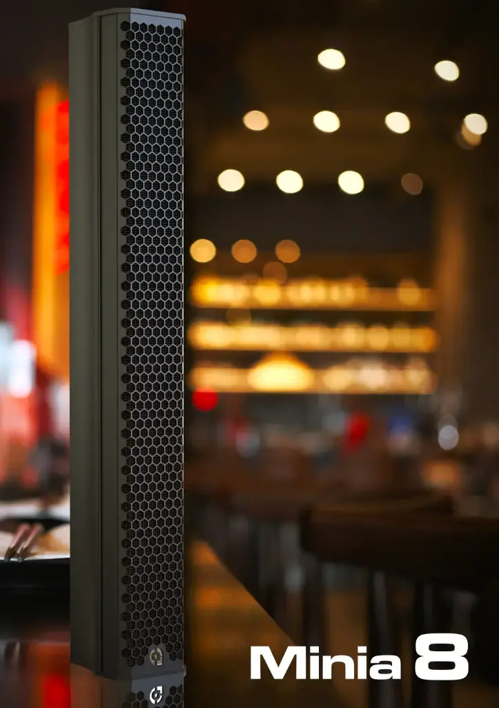 Altavoz Audionics MINIA 8 | 8x 2.5" neodimum + Bobina 0.8" Coaxial 160W (AES) 104 dB Black