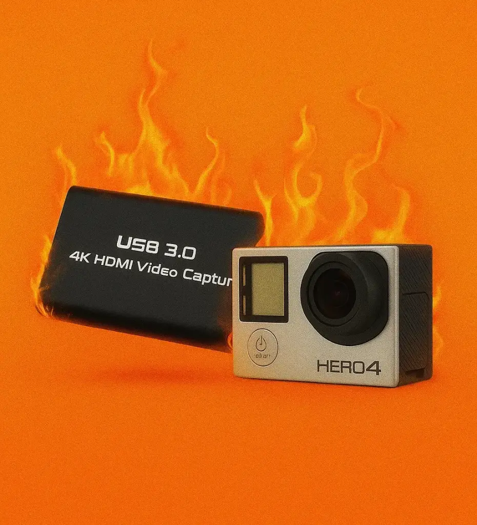 Combo Streaming PRO: USB 3.0 4K HDMI Video Capture + GoPro Hero 4 .