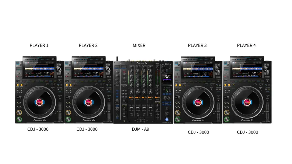 DJ Setup ( 4 ) CDJ 3000 + DJM - A9 (Alquiler)