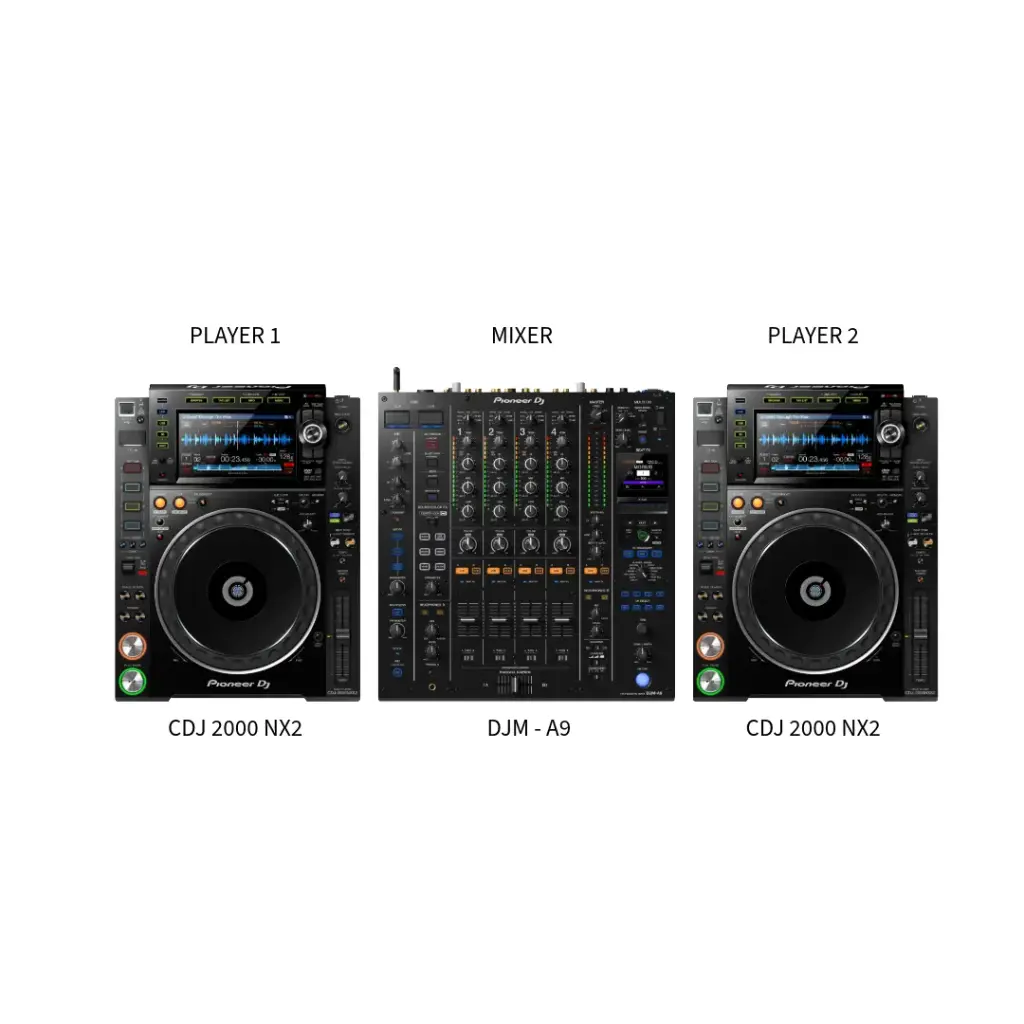DJ Setup (2) CDJ 2000Nx2 +  DJM - A9