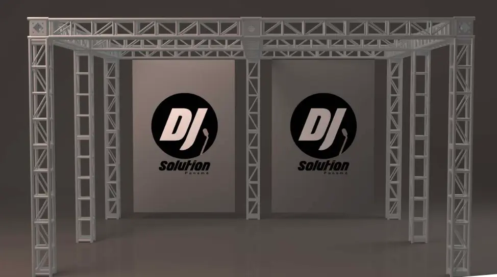 Truss Como #4 con banner doble (alquiler)