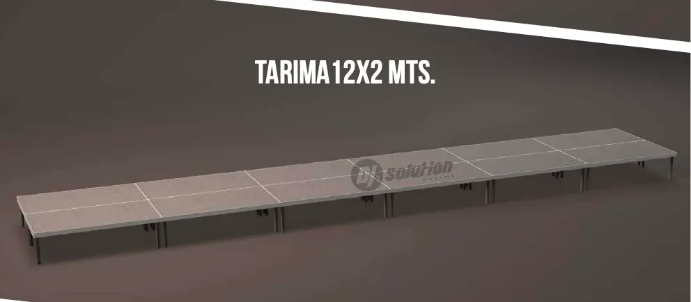 Tarima Módulo 12x2 mts 
