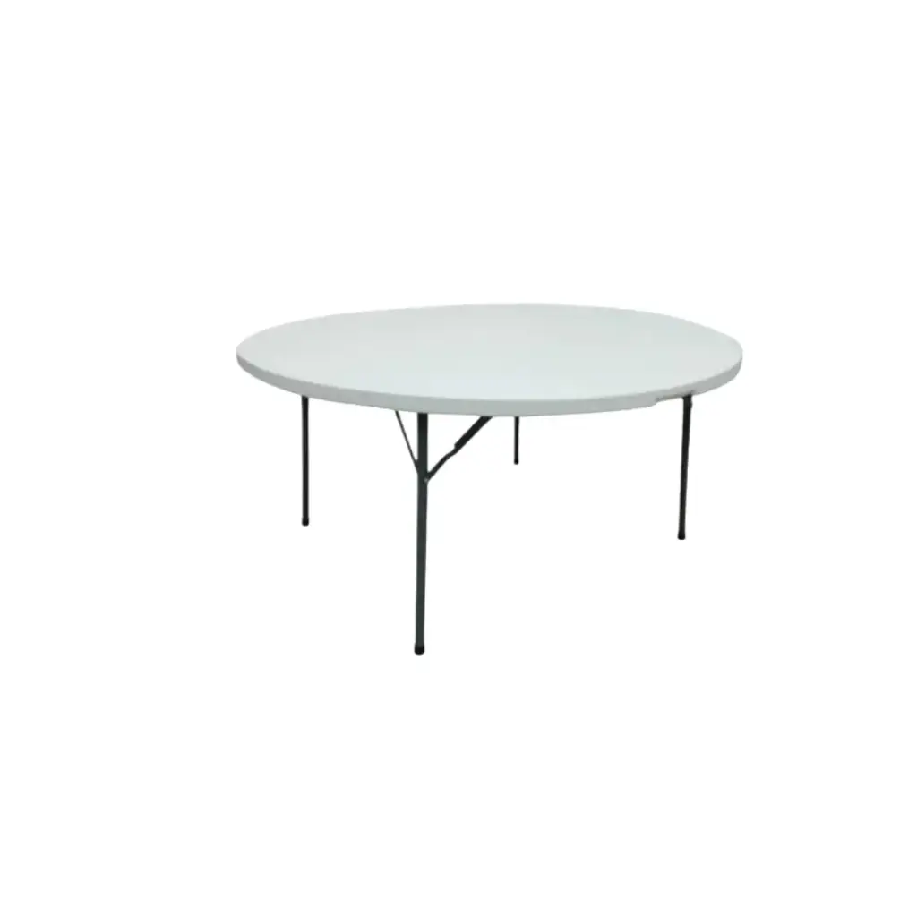 MESA PLEGABLE REDONDA  DE 60'' DE 8 A 10 PUESTOS  