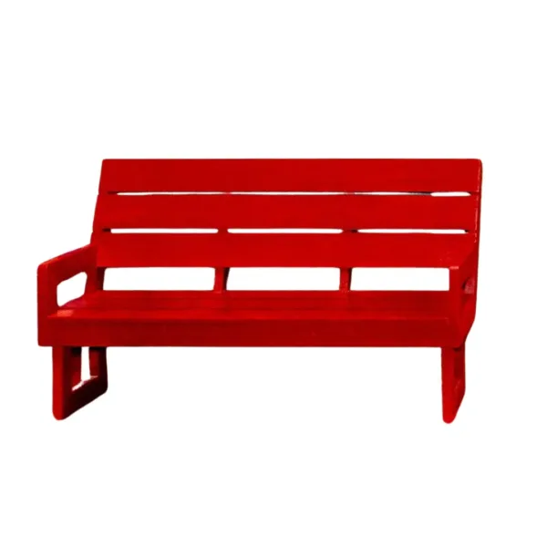 Banca De Parque Roja