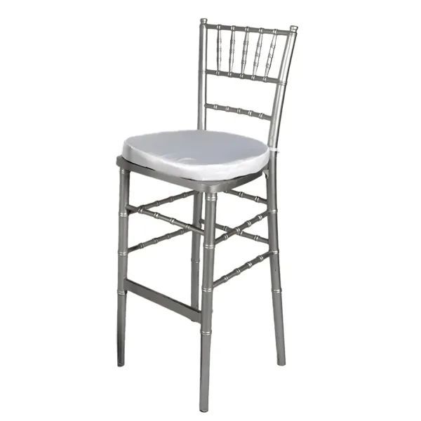 Sillas Tiffany Plateada Alta