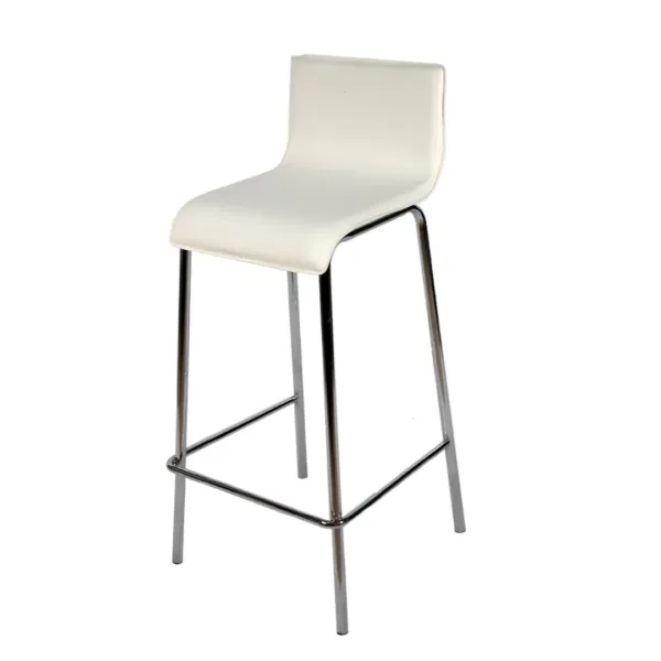 Sillas Alta De Vinil Tipo S Blanca Alta