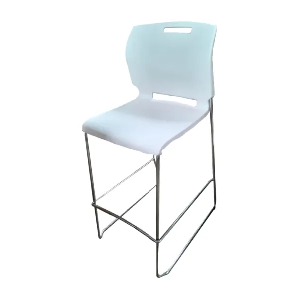 Sillas Plástica Con Respaldar Cuadrado