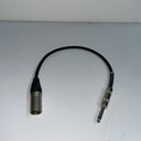 Cable XLR macho a 1/4 