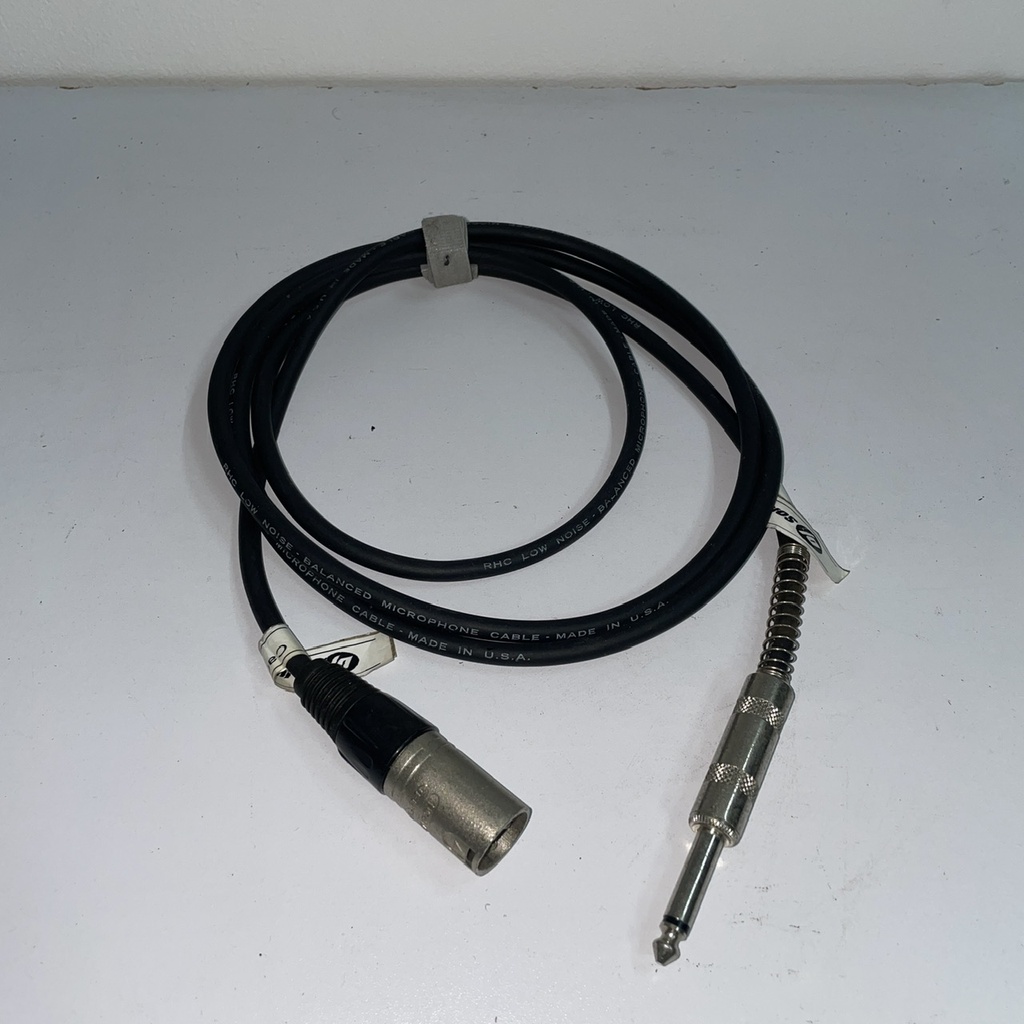 Cables XLR macho a 1/4 mediano