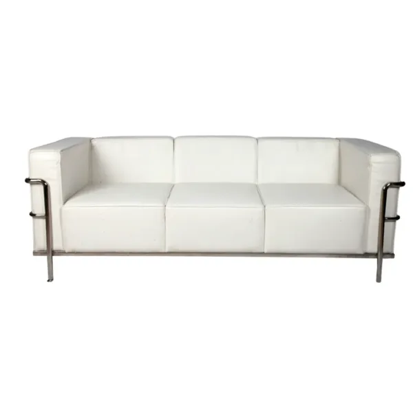 Sofas Blanco Le Courvusier De 3 Puestos