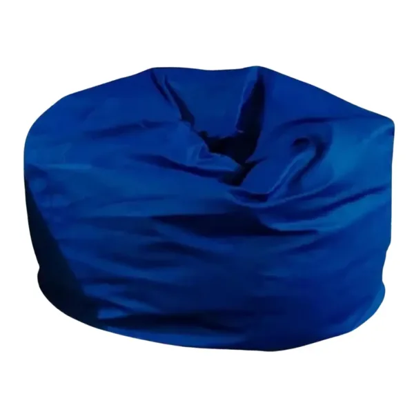 Puffs Grande De Cuero Azul