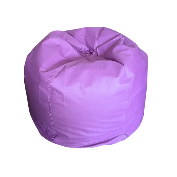 Puffs Pequeño De Cuero Lila