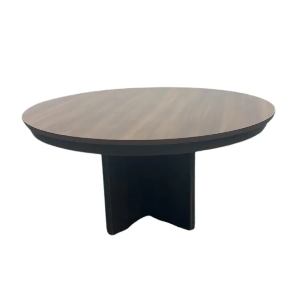 Mesas Redonda De Madera con Pata en Cruz 60 Pulgadas