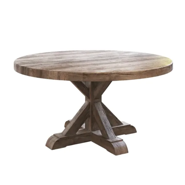 Mesas Redonda Rustica De Madera De 42 Pulgadas