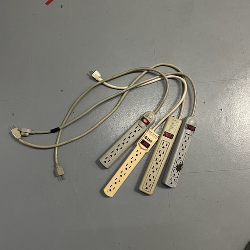 Regleta sencilla 6 tomas