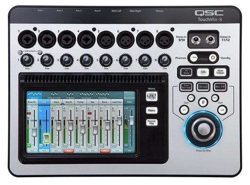 Consola de audio TouchMix 8 QSC Digital mixer 10 ch /  6 out 