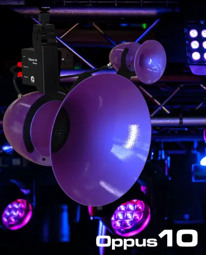 HIGH POWER P.A |  OPPUS Audionics Pro Purple | 10" LH 400W Rms. + 1.7" neodimium HF 100W.    8 Oms    138 dB SPL