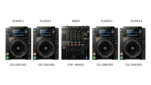 DJ Setup (4) CDJ 2000Nx2 +  DJM - 900Nx2  
