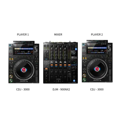 DJ Setup (2) CDJ 3000 + DJM - 900NX2 