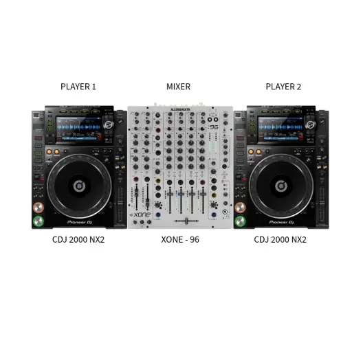 DJ Setup (2) CDJ 2000Nx2 +  XONE 96 