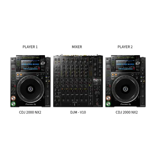 DJ Setup (2) CDJ 2000Nx2 +  DJM -  V10