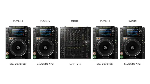 DJ Setup (4) CDJ 2000Nx2 +  DJM -  V10 
