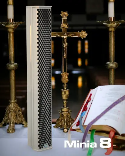 Altavoz Audionics MINIA 8 | 8x 2.5" neodimum + Bobina 0.8" Coaxial 160W (AES) 104 dB White 