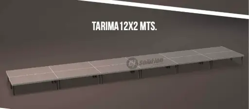 Tarima Módulo 12x2 mts 
