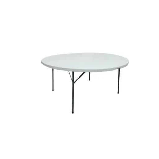 MESA PLEGABLE REDONDA  DE 60'' DE 8 A 10 PUESTOS  