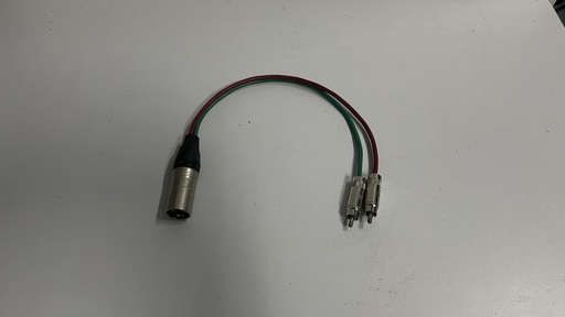 Cable Y XLR macho a 2 RCA