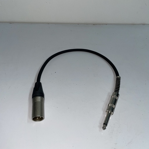 Cable XLR macho a 1/4 corto