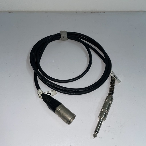 Cables XLR macho a 1/4 mediano